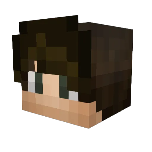 RamonRobben Minecraft avatar head, 3D render