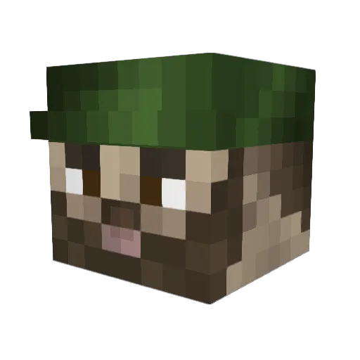 Ramoncin69 Minecraft avatar head, 3D render