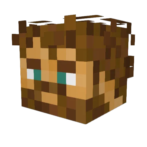RamoneAB Minecraft avatar head, 3D render