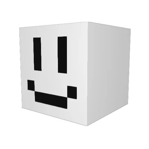 Ramonok Minecraft avatar head, 3D render