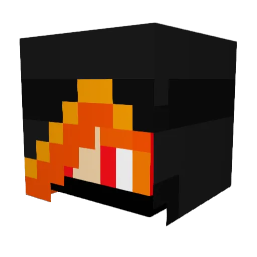 Ramooon_17 Minecraft avatar head, 3D render