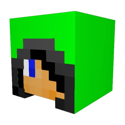 Rampager172 Minecraft avatar head, 3D render