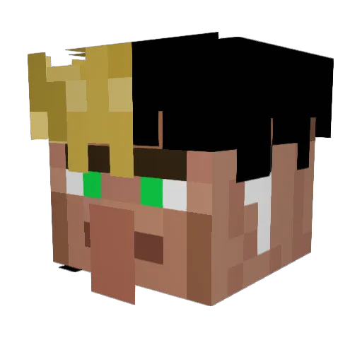 Rampager1790 Minecraft avatar head, 3D render