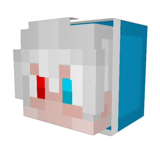 Rampeh13 Minecraft avatar head, 3D render