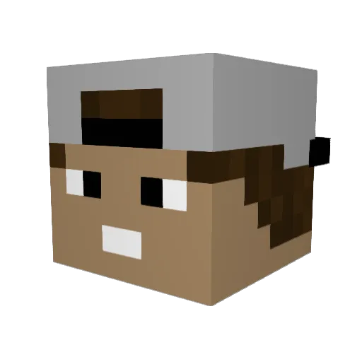 Rampii Minecraft avatar head, 3D render