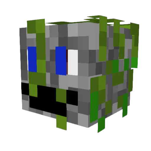 Rampik_ Minecraft avatar head, 3D render