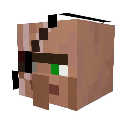 Rampl3 Minecraft avatar head, 3D render