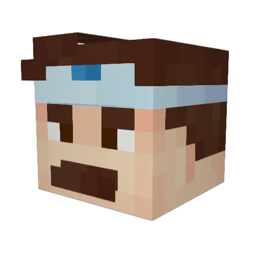 Rams2980 Minecraft avatar head, 3D render