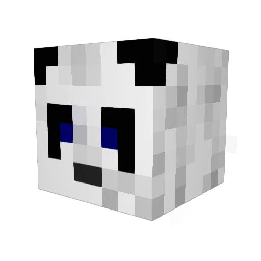 Ramswarr Minecraft avatar head, 3D render