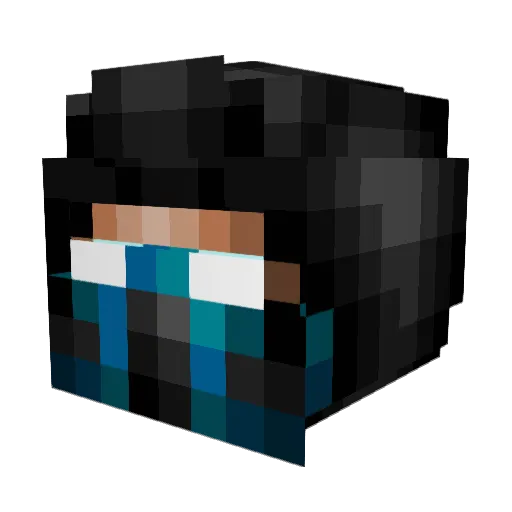 Ramt1k_YT Minecraft avatar head, 3D render