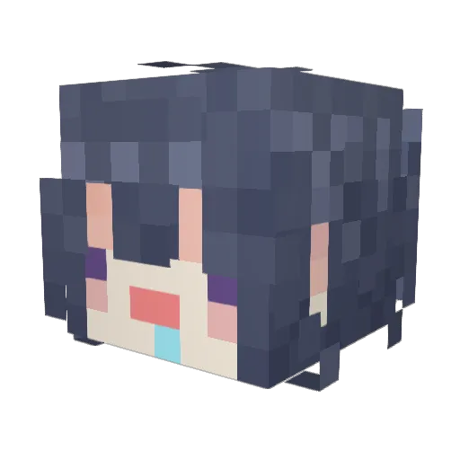 RamuS2 Minecraft avatar head, 3D render