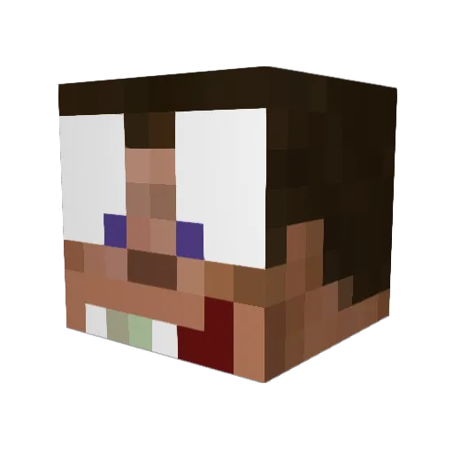 Ramulade69420 Minecraft avatar head, 3D render