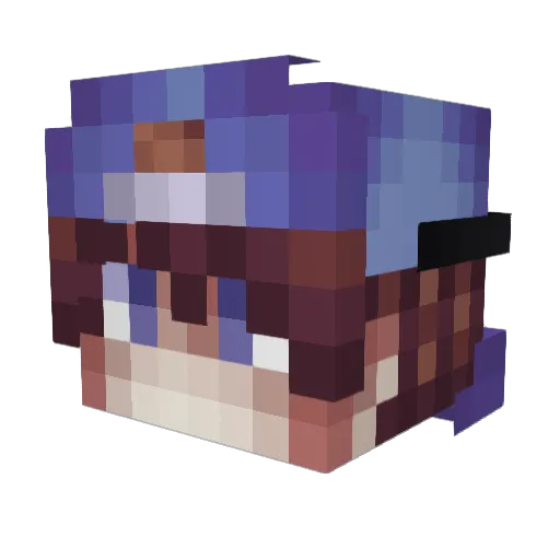 RamuneMC Minecraft avatar head, 3D render