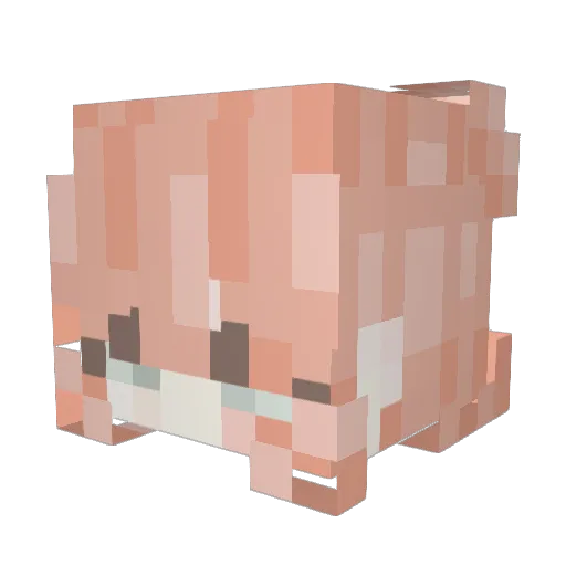 Ramuru_ Minecraft avatar head, 3D render
