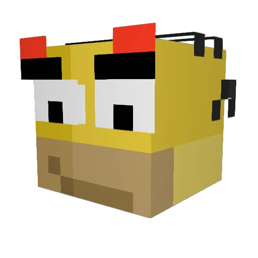 Ramy221 Minecraft avatar head, 3D render
