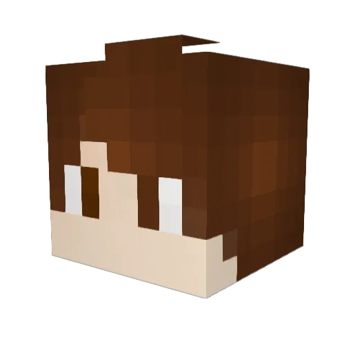RamySET Minecraft avatar head, 3D render