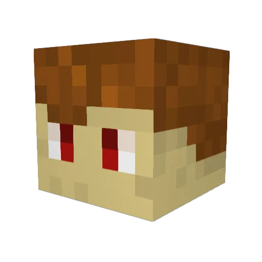 Ramy_ Minecraft avatar head, 3D render