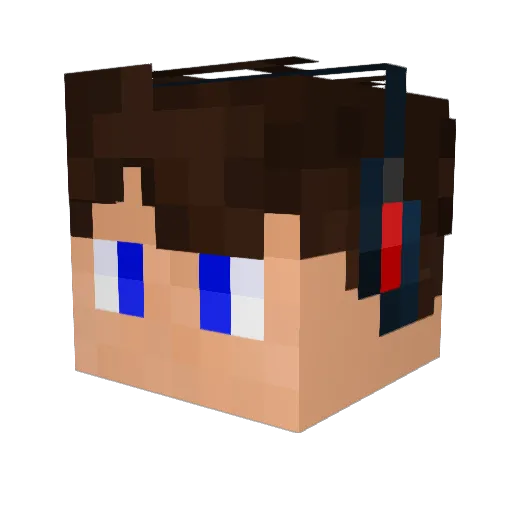 RamzesQQ Minecraft avatar head, 3D render