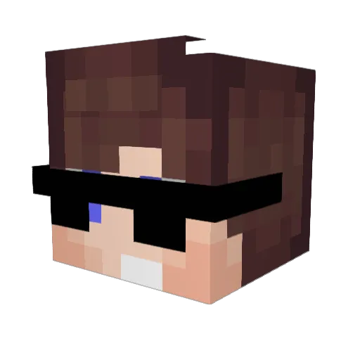 RamzixD_YT Minecraft avatar head, 3D render