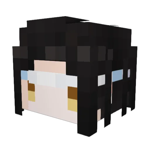 Ran3210 Minecraft avatar head, 3D render