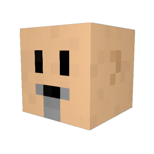 RanChan03 Minecraft avatar head, 3D render