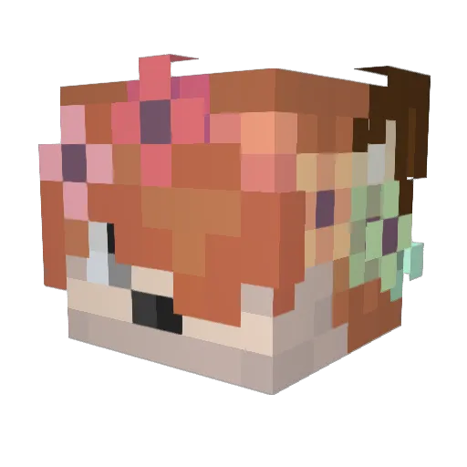 RanChato Minecraft avatar head, 3D render