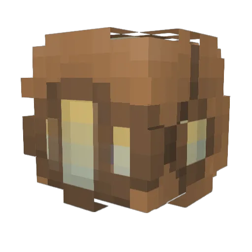 RanEg Minecraft avatar head, 3D render