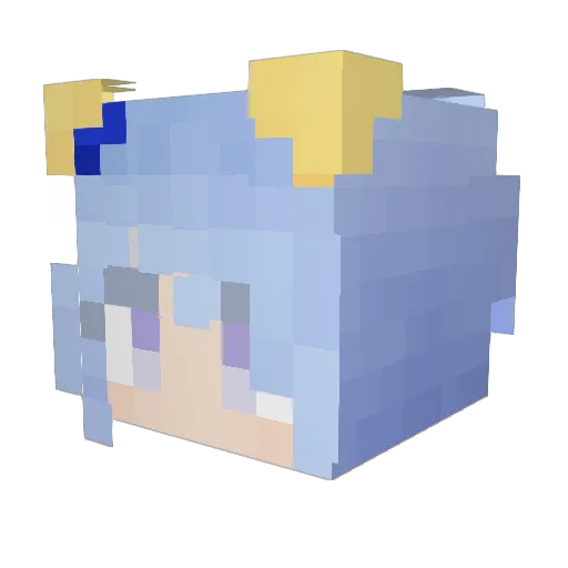 RanSeJiang Minecraft avatar head, 3D render