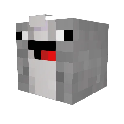 RanZade Minecraft avatar head, 3D render