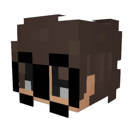 RanZe96 Minecraft avatar head, 3D render