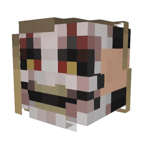 Ran_Fireflies Minecraft avatar head, 3D render