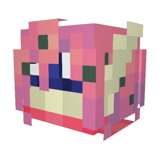 RanaFischer Minecraft avatar head, 3D render