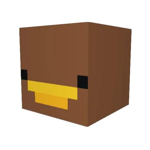 Ranahes Minecraft avatar head, 3D render