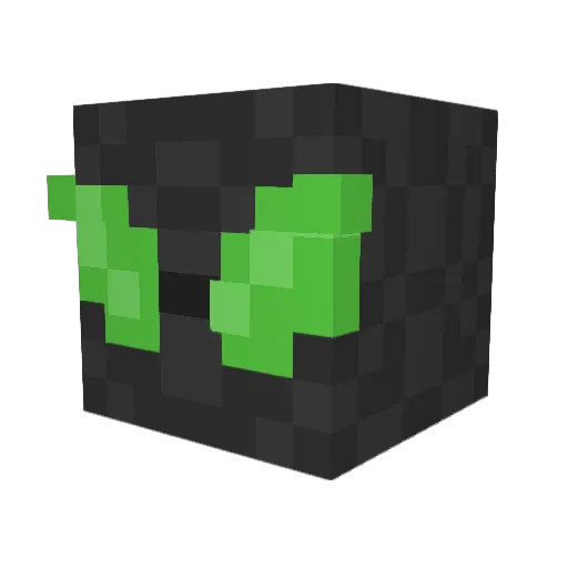 Ranbouton Minecraft avatar head, 3D render