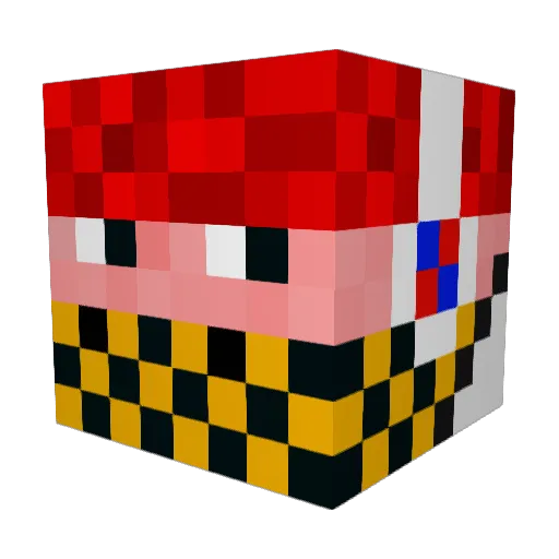RanchEater Minecraft avatar head, 3D render