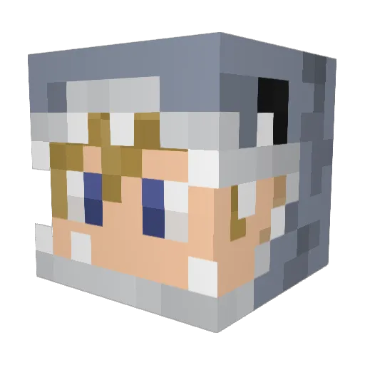 Ranchel420 Minecraft avatar head, 3D render