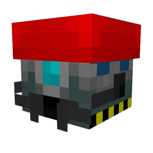 RancoMan Minecraft avatar head, 3D render