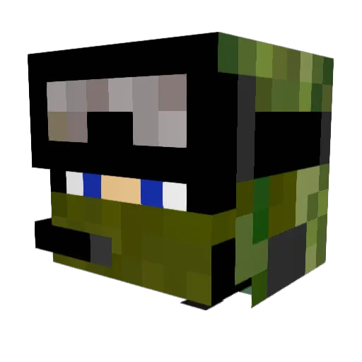 Randall08 Minecraft avatar head, 3D render