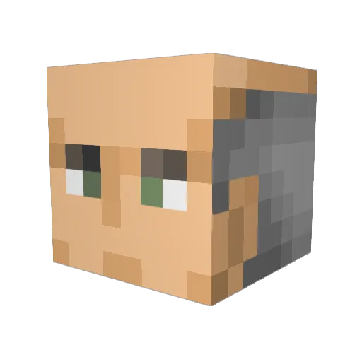 Randall_but_CDC Minecraft avatar head, 3D render