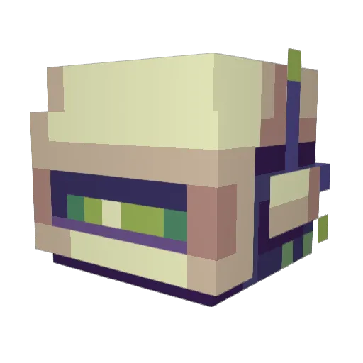 Randam Minecraft avatar head, 3D render