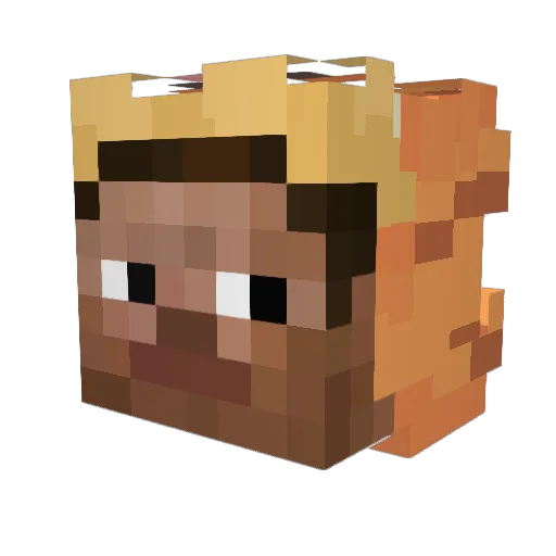 RandelinKake Minecraft avatar head, 3D render