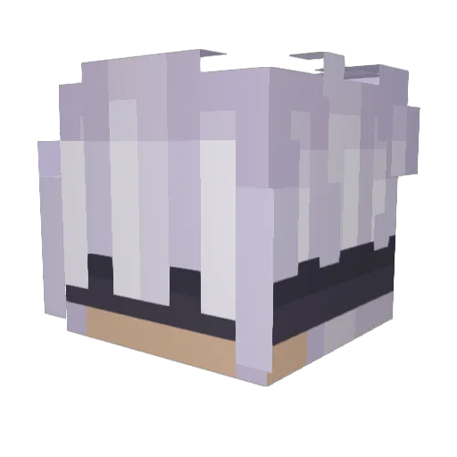 Randeom Minecraft avatar head, 3D render