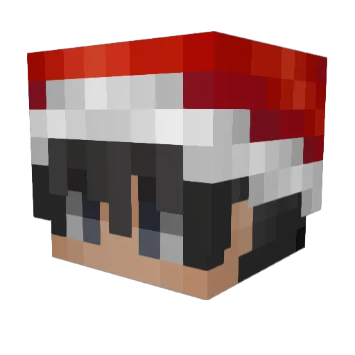 Randi413 Minecraft avatar head, 3D render