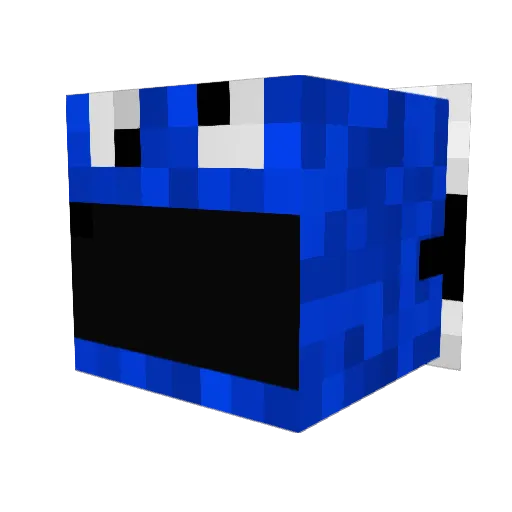 Randii787 Minecraft avatar head, 3D render