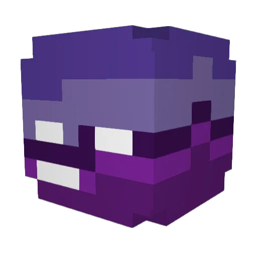 Randobud Minecraft avatar head, 3D render