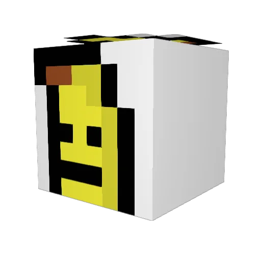 Randolphi Minecraft avatar head, 3D render