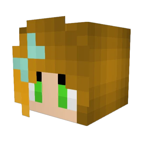 RandomAwesome Minecraft avatar head, 3D render