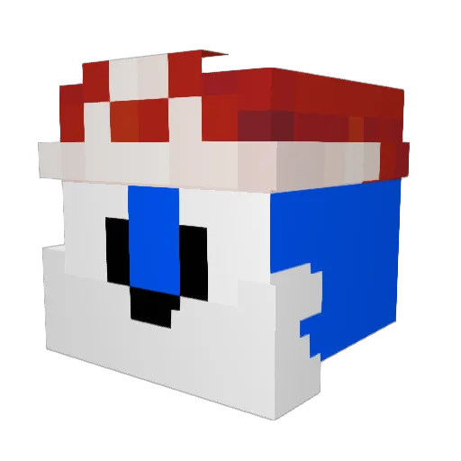 RandomBird_094 Minecraft avatar head, 3D render