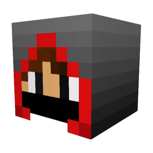 RandomCrafter895 Minecraft avatar head, 3D render