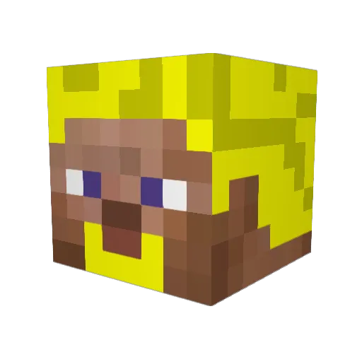 RandomGoon Minecraft avatar head, 3D render